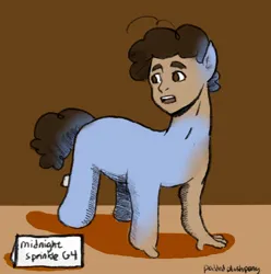 Size: 1640x1652 | Tagged: safe, artist:twilighticedtea, derpibooru import, oc, unofficial characters only, human, pony, cursed image, human to pony, image, inanimate tf, jpeg, name tag, plushie, solo, transformation, turned head