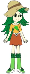 Size: 500x1242 | Tagged: safe, artist:miguel_leon, derpibooru import, sweet leaf, human, equestria girls, g4, hat, image, jpeg, simple background, solo, white background