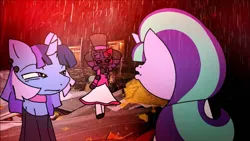 Size: 1919x1079 | Tagged: safe, artist:tamers12345, derpibooru import, screencap, starlight glimmer, oc, oc:flaw sparklemoon, oc:flawless sparklemoon, g4, spoiler:my little pony: huge fight breaks out at chuck e. cheese, fusion, fusion:trixie, fusion:twilight sparkle, fusion:twixie, image, my little pony: huge fight breaks out at chuck e. cheese, png