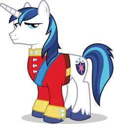 Size: 6457x7000 | Tagged: safe, derpibooru import, official, shining armor, pony, unicorn, a canterlot wedding, g4, .ai available, .svg available, clothes, g4 brand assets, horn, image, male, my little pony, outfit catalog, sash, simple background, solo, stallion, suit, svg, transparent background, tuxedo, vector, wedding suit