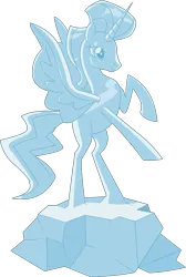 Size: 4704x7000 | Tagged: safe, derpibooru import, official, unnamed character, alicorn, pony, g4, inspiration manifestation, .ai available, .svg available, craft, female, g4 brand assets, ice, ice sculpture, image, mare, my little pony, sculpture, simple background, solo, svg, transparent background, unknown pony, vector, what could have been