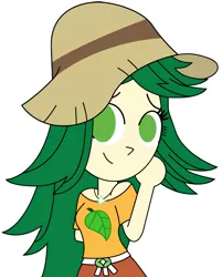Size: 1976x2452 | Tagged: safe, artist:miguel_leon, derpibooru import, sweet leaf, human, equestria girls, g4, image, jpeg, simple background, solo, white background