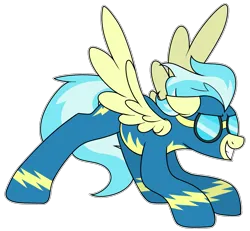 Size: 1255x1160 | Tagged: safe, artist:sythenmcswig, derpibooru import, misty fly, pegasus, pony, series:craftedburb's daily mares, g4, clothes, female, image, mare, png, simple background, solo, transparent background, uniform, wonderbolts, wonderbolts uniform
