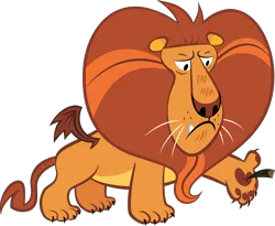 Size: 7000x5731 | Tagged: safe, derpibooru import, official, manny roar, manticore, g4, .ai available, .svg available, alternate design, concept art, g4 brand assets, image, looking down, male, paw pads, paws, sad, simple background, solo, spread wings, stock vector, svg, thorn, toe beans, transparent background, underpaw, vector, wings