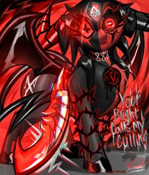 Size: 2350x2750 | Tagged: safe, artist:sinnah, derpibooru import, oc, oc:rosemary, bat, horse, pony, equine, image, magic, my little pony, png, scythe, void