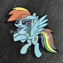 Size: 2048x2048 | Tagged: safe, artist:wuyoujm, derpibooru import, mean rainbow dash, pegasus, pony, g4, the mean 6, clone, female, image, jpeg, mare, pin, solo, watermark