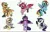 Size: 1080x698 | Tagged: artist needed, safe, derpibooru import, applejack, fluttershy, pinkie pie, rainbow dash, rarity, twilight sparkle, twilight sparkle (alicorn), alicorn, pony, alicornified, applecorn, fluttercorn, image, jpeg, mane six, mirror, pinkiecorn, race swap, rainbowcorn, raricorn, simple background, white background, xk-class end-of-the-world scenario