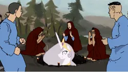 Size: 1280x723 | Tagged: suggestive, derpibooru import, edit, edited screencap, screencap, princess celestia, alicorn, human, princess molestia, g4, image, imminent rape, imminent sex, jpeg, magic, magic circle, meme, shoebody bop, stock vector, summoning, summoning circle, this will end in disaster