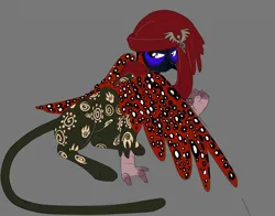 Size: 1865x1461 | Tagged: safe, artist:villegreen, derpibooru import, oc, oc:diego, unofficial characters only, gryphon, serval, griffon oc, hat, image, jpeg, male, pheasant, solo, tattoo