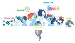 Size: 749x429 | Tagged: safe, artist:superjordanblast, derpibooru import, rainbow dash, soarin', pegasus, pony, g4, colt, female, filly, foal, image, jpeg, male, mare, offspring, parent:rainbow dash, parent:soarin', parents:soarindash, shipping, soarindash, stallion, straight