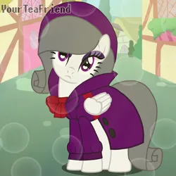 Size: 3072x3072 | Tagged: safe, artist:yourteafriend, derpibooru import, oc, oc:oliver spade, unofficial characters only, g4, clothes, detective, fedora, female, hat, image, png, ponyville, solo, trenchcoat