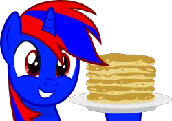 Size: 2175x1520 | Tagged: safe, artist:stephen-fisher, derpibooru import, oc, oc:stephen (stephen-fisher), alicorn, alicorn oc, food, horn, image, male, pancakes, png, simple background, solo, transparent background, vector, wings