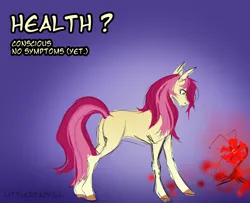 Size: 6500x5280 | Tagged: grimdark, artist:littleroadkill, derpibooru import, roseluck, earth pony, pony, fanfic, g4, alternate universe, curse, disease, flower, image, infected, infection, infection au, my little pony, plant, png, sick, virus