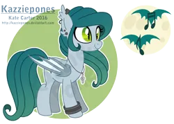 Size: 4600x3300 | Tagged: safe, artist:kazziepones, derpibooru import, oc, oc:nightingale dusk, bat pony, pony, female, image, jewelry, mare, necklace, png, solo