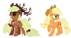 Size: 1280x691 | Tagged: semi-grimdark, artist:friendshipizfucked, derpibooru import, applejack, earth pony, original species, plant pony, pony, tree pony, g4, alternate cutie mark, alternate hairstyle, applejack's hat, bags under eyes, base used, bone, clothes, cowboy hat, dark sclera, exposed bone, female, granny smith's shawl, grimverse, hat, image, infested, mare, plant, png, scarf, scoleciphobia, simple background, story included, transparent background, tree, vermiphobia, worms