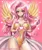 Size: 1200x1442 | Tagged: safe, artist:racoonsan, derpibooru import, fluttershy, human, g4, backlighting, bow, breasts, busty fluttershy, choker, clothes, corset, curvy, cute, eyebrows visible through hair, female, heart, heart eyes, heart hands, holiday, hourglass figure, humanized, image, jpeg, leonine tail, leotard, light skin, lingerie, patreon, pink background, reasonably sized breasts, shiny hair, showgirl skirt, shyabetes, signature, simple background, smiling, solo, spread wings, valentine's day, wingding eyes, winged humanization, wings