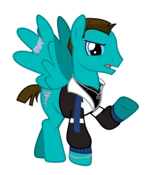 Size: 4661x5344 | Tagged: safe, artist:alicesponycorner, derpibooru import, oc, ponified, pegasus, pony, equestria girls, g4, street chic, spoiler:eqg series (season 2), angry, blue eyes, bracelet, brown mane, buzz cut, clothes, hurricane, image, jacket, jewelry, la haine, male, necklace, png, polo shirt, ring, short hair, show accurate, stallion, star of david, teal coat, vector, very short hair, vincent cassel, vinz, walking, written equestrian