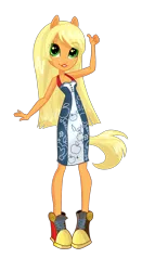 Size: 1656x3149 | Tagged: safe, artist:lazzy_bunny, derpibooru import, applejack, human, equestria girls, g4, clothes, female, image, my little pony equestria girls: rainbow rocks, png, simple background, solo, transparent background