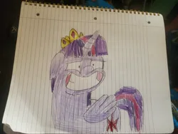 Size: 4032x3024 | Tagged: safe, artist:batman714, derpibooru import, twilight sparkle, twilight sparkle (alicorn), alicorn, pony, g4, my little pony: the movie, female, image, jpeg, mare, photo, solo, traditional art