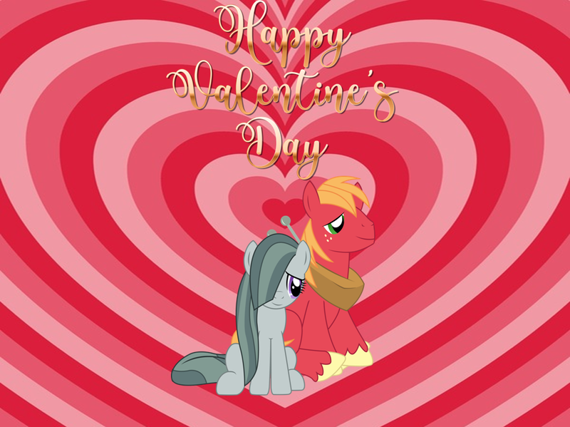 Size: 960x719 | Tagged: artist needed, safe, anonymous artist, artist:sketchmcreations, derpibooru import, big macintosh, marble pie, earth pony, pony, g4, cute, duo, female, freckles, heart, heart background, hearts and hooves day, holiday, image, macabetes, male, marblebetes, marblemac, mare, png, shipping, smiling, song in the description, stallion, straight, valentine's day, valentine's day 2025, valentine's day picture