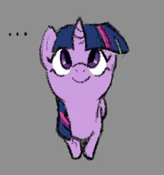 Size: 534x568 | Tagged: safe, derpibooru import, twilight sparkle, unicorn, g4, ..., horn, image, looking up, png