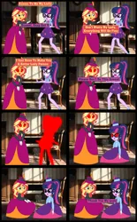 Size: 9356x15072 | Tagged: safe, artist:cartoonmasterv3, derpibooru import, sci-twi, sunset shimmer, twilight sparkle, human, equestria girls, g4, brainwashed, brainwashing, clothes, comic, dress, duo, gown, image, long dress, long skirt, png, skirt, victorian, victorian dress