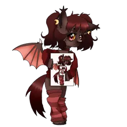 Size: 2000x2000 | Tagged: artist needed, source needed, safe, derpibooru import, oc, unofficial characters only, bat pony, pony, bipedal, droste effect, ear fluff, ear piercing, image, piercing, png, recursion, simple background, solo, transparent background, unshorn fetlocks