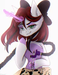 Size: 1580x2048 | Tagged: safe, artist:shinech9, ponerpics import, oc, unofficial characters only, pony, female, image, jpeg, mare, solo, tattoo