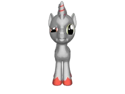 Size: 2000x1500 | Tagged: safe, artist:taionafan369, derpibooru import, editor:taionafan369, oc, oc:cassius chrome, ponified, pony, unicorn, pony creator, g4, 3d, 3d pony creator, cassius chrome, complete heterochromia, heterochromia, horn, house robot, housebot, image, male, male oc, png, ponylumen, robot wars, simple background, solo, stallion, stallion oc, transparent background, unicorn oc, unshorn fetlocks