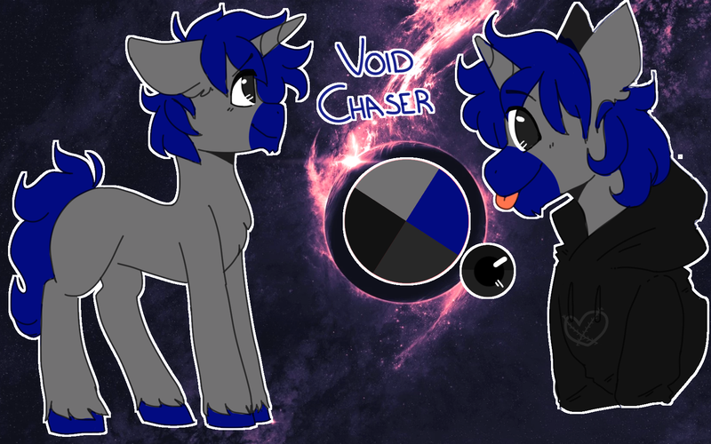 Size: 1680x1050 | Tagged: safe, artist:amiicommissions, derpibooru import, oc, oc:void chaser, pony, unicorn, clothes, hoodie, horn, image, male, png, reference sheet, solo, stallion, tongue out