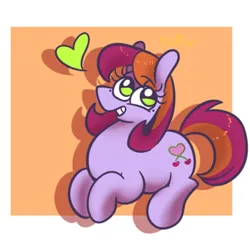 Size: 1253x1235 | Tagged: safe, artist:smirk, derpibooru import, oc, oc:cherry sweets, unofficial characters only, earth pony, earth pony oc, heart, image, png, smiling, solo