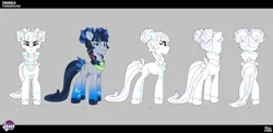 Size: 4286x2092 | Tagged: safe, derpibooru import, official, earth pony, pony, g5, my little pony: tell your tale, leak, concept art, female, image, lil critter workshop, limited palette, mare, png, reference sheet, solo, the petal gala, turnaround, zinnea