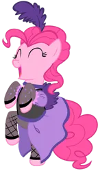 Size: 900x1543 | Tagged: safe, artist:pageturner1988, derpibooru import, pinkie pie, earth pony, pony, g4, over a barrel, clothes, dress, female, image, mare, my little pony, png, saloon dress, saloon pinkie, simple background, solo, transparent background, vector