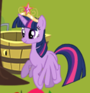 Size: 180x185 | Tagged: safe, derpibooru import, twilight sparkle, twilight sparkle (alicorn), alicorn, g4, big crown thingy, crown, element of magic, gamekidgame, image, jewelry, jpeg, regalia, solo