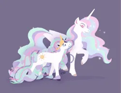 Size: 1080x834 | Tagged: safe, artist:emeemay, derpibooru import, princess celestia, alicorn, galarian ponyta, pony, ponyta, g4, clothes, cosplay, costume, crossover, duo, female, image, mare, png, pokémon