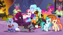 Size: 1195x669 | Tagged: safe, artist:punkieprimeape1, derpibooru import, lighthoof, oleander (tfh), shimmy shake, sugar moonlight, tempest shadow, oc, oc:ej, oc:gregory griffin, oc:jemima sparkle, them's fightin' herds, g4, g5, community related, female, five nights at freddy's, g5 to g4, generation leap, image, male, misty brightdawn, png, rebirth misty, roxanne wolf, ruby jubilee, waifu