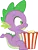 Size: 3000x3902 | Tagged: safe, artist:cloudy glow, derpibooru import, spike, dragon, g4, ppov, cute, food, high res, image, male, my little pony, png, popcorn, popcorn bucket, simple background, solo, spikabetes, transparent background, wingless spike