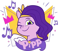 Size: 1577x1367 | Tagged: safe, derpibooru import, official, pipp petals, pegasus, pony, g5, my little pony: tell your tale, .ai available, .svg available, diadem, female, g5 brand assets, image, jewelry, mare, png, regalia, simple background, solo, transparent background, vector