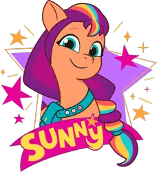 Size: 1453x1596 | Tagged: safe, derpibooru import, official, sunny starscout, earth pony, pony, g5, my little pony: tell your tale, .ai available, .svg available, female, g5 brand assets, image, mane stripe sunny, mare, png, simple background, solo, transparent background, vector