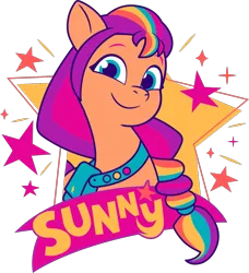 Size: 1453x1596 | Tagged: safe, derpibooru import, official, sunny starscout, earth pony, pony, g5, my little pony: tell your tale, .ai available, .svg available, female, g5 brand assets, image, mane stripe sunny, mare, png, simple background, solo, transparent background, vector