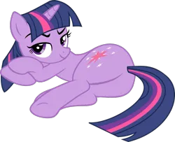 Size: 875x710 | Tagged: safe, artist:retroponybro, derpibooru import, twilight sparkle, g4, base used, butt, female, full body, image, inkscape, looking at you, plot, png, sexy, simple background, transparent background, vector