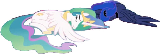 Size: 663x227 | Tagged: safe, derpibooru import, edit, edited screencap, editor:pascalmulokozi2, screencap, princess celestia, princess luna, alicorn, pony, g4, the ending of the end, background removed, defeat, defeated, duo, duo female, eyes closed, female, image, jewelry, my little pony, not a vector, png, regalia, royal sisters, siblings, simple background, sisters, transparent background