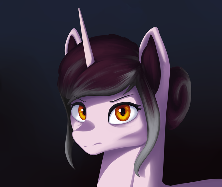 Size: 2500x2100 | Tagged: safe, artist:mrscroup, derpibooru import, oc, oc:rosa maledicta, unofficial characters only, pony, unicorn, equestria at war mod, bust, ear fluff, hair bun, horn, image, png, pony oc, portrait, solo, unicorn oc