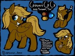 Size: 2732x2048 | Tagged: safe, artist:flutterbree, derpibooru import, oc, oc:6pony66, pegasus, image, pegasus oc, png, reference sheet, singing, wings