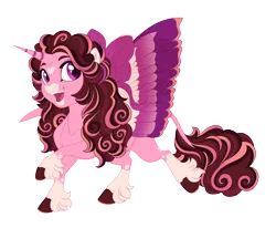 Size: 4500x3700 | Tagged: safe, artist:gigason, derpibooru import, oc, oc:bon bon bonnie, alicorn, classical unicorn, pony, unicorn, cloven hooves, female, horn, image, leonine tail, magical lesbian spawn, mare, offspring, parent:princess cadance, parent:sugar belle, png, simple background, solo, standing on two hooves, transparent background, unshorn fetlocks