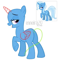 Size: 4700x4716 | Tagged: safe, artist:enneira20, derpibooru import, trixie, unicorn, g4, base, butt, female, flank, horn, image, plot, png, reference used, reupload, simple background, smiling, smirk, smug, solo, transparent background