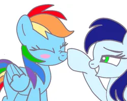 Size: 749x596 | Tagged: safe, artist:glidedash, derpibooru import, rainbow dash, soarin', pegasus, pony, g4, boop, female, glide, half r63 shipping, image, lesbian, male, mare, png, rule 63, ship:glidedash, shipping, soarindash, straight