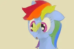 Size: 3000x2000 | Tagged: safe, derpibooru import, rainbow dash, butterfly, insect, pegasus, pony, g4, butterfly on nose, digital art, image, insect on nose, png, solo