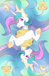 Size: 2200x3400 | Tagged: safe, artist:aim-mod, artist:jitterladybug, derpibooru import, part of a set, princess celestia, alicorn, pony, g4, female, high res, image, mare, playing card, png, solo