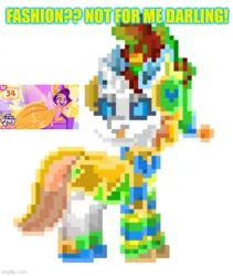 Size: 500x593 | Tagged: safe, derpibooru import, pipp petals, oc, oc:morphonia, changeling, pegasus, g5, my little pony: tell your tale, spoiler:g5, changeling oc, criticism, fashion, image, jpeg, opinion